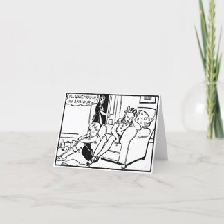 Vintage Nap Time  Holiday Card