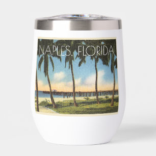 Vintage Naples, Florida view of gulf