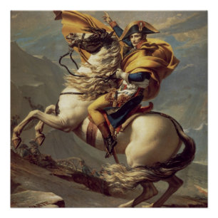 Vintage Napoleon Crossing the Alps Poster