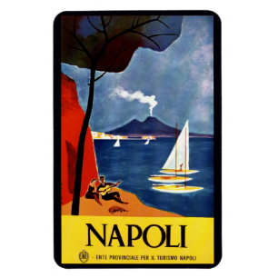 Vintage Napoli Naples Italy magnet