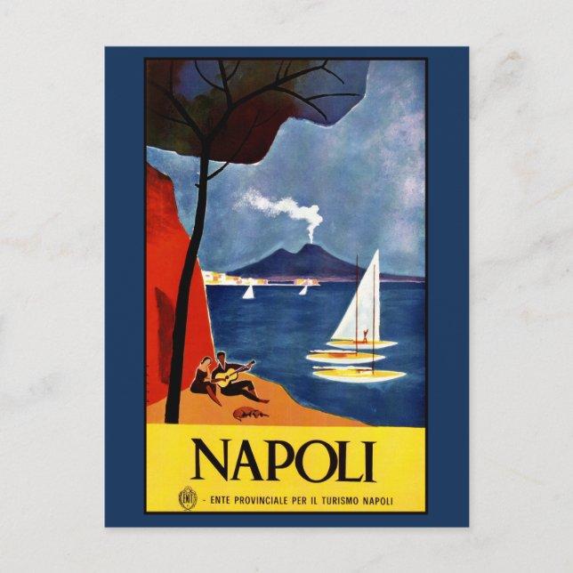 Vintage Napoli (Naples) Italy postcard (Front)