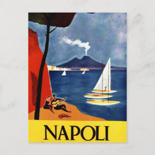 Vintage Napoli Travel Love Romance Postcard