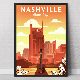 Vintage Nashville Poster