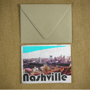 Vintage Nashville Tennessee City View Postcard