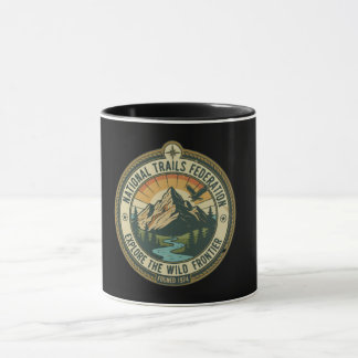 Vintage National Park Hiking & Adventure Emblem Mug