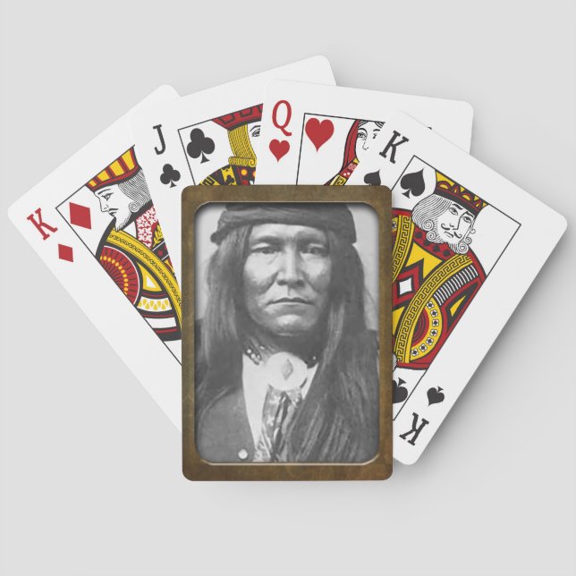 Vintage Native American Cochise Apache Playing Ca Cards (Back)