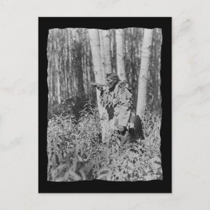 Vintage Native American Cree Postcard