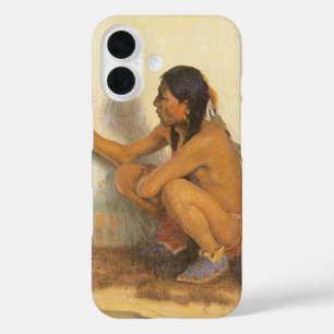 Vintage Native American, Indian Artist by Couse iPhone 16 Case