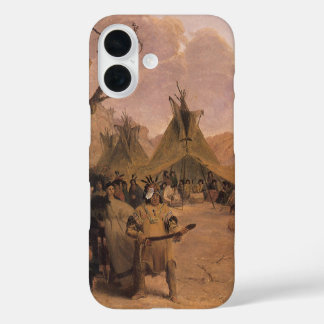 Vintage Native American, Medicine Dance by Eastman iPhone 16 Case