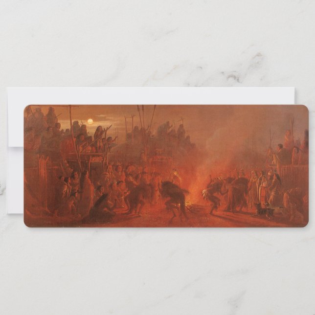 Vintage Native Americans, Buffalo Dance by Wimar (Front)