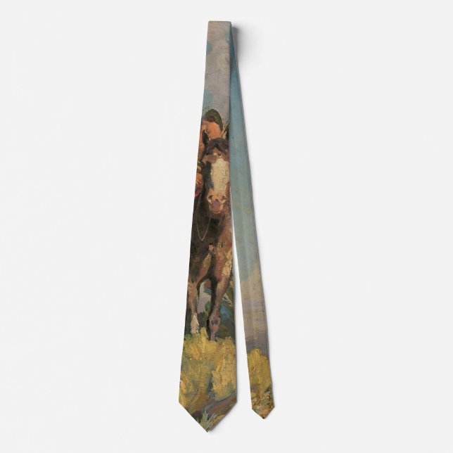Vintage Native Americans, Crow Outlier by Dunton Tie (Front)