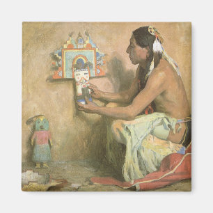Vintage Native Americans, Hopi Katchina by Couse Magnet