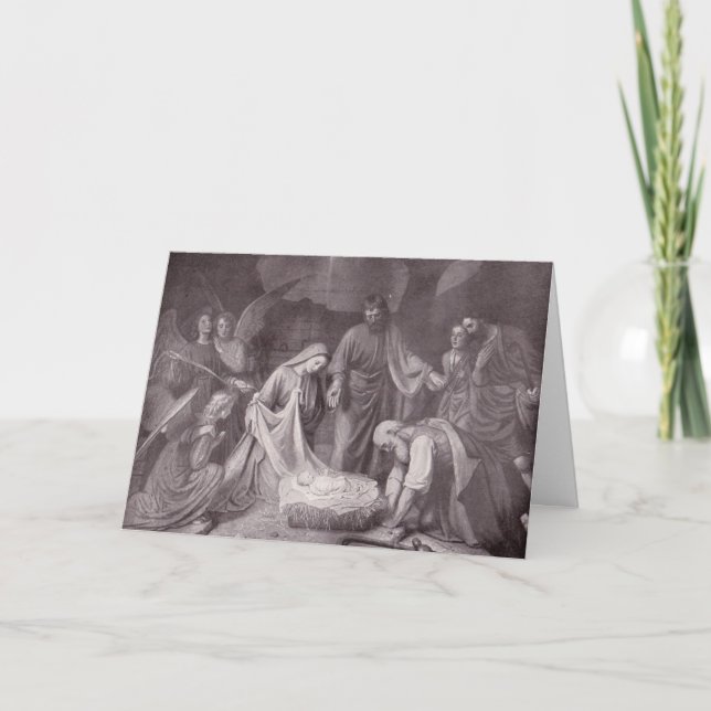 Vintage Nativity Card (Front)