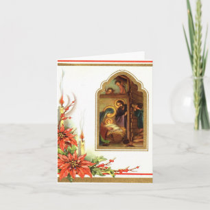 Vintage Nativity Christmas Card