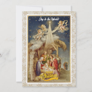 Vintage Nativity Christmas I Classic Religious Hol Holiday Card