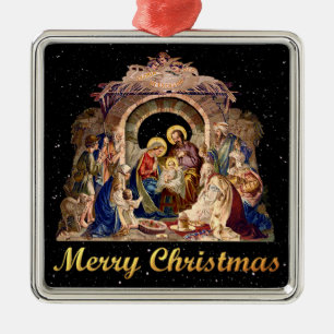 Vintage Nativity Ornament
