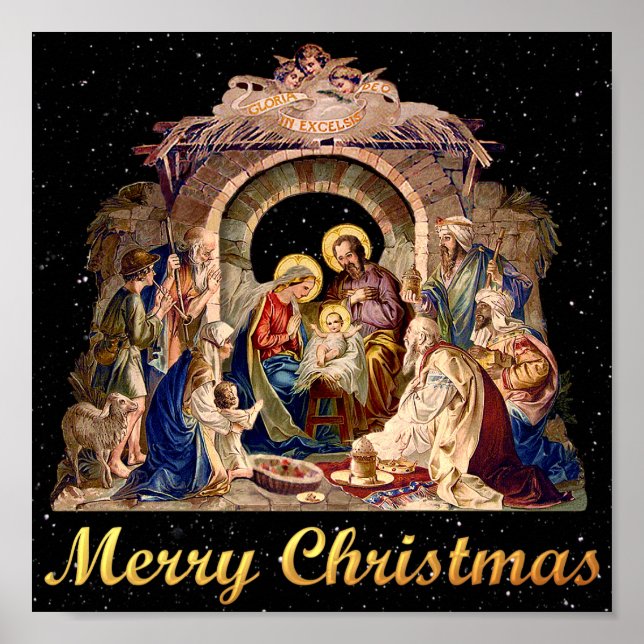Vintage Nativity Poster (Front)