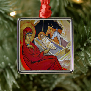 Vintage Nativity Scene Ornament