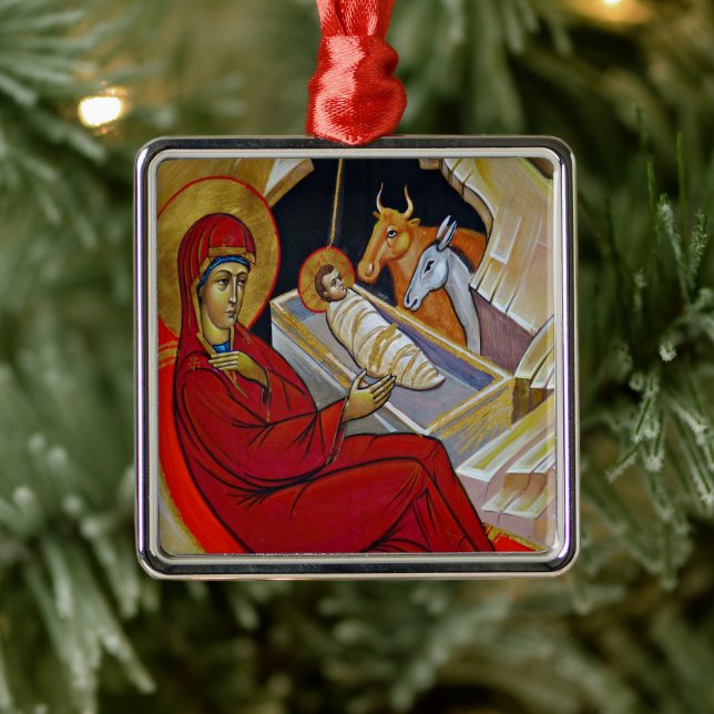 Vintage Nativity Scene Ornament (Tree)