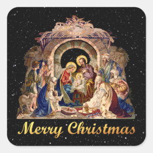 Vintage Nativity Stickers