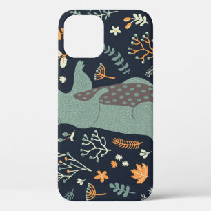 Vintage Natural Set: Marmot Floral iPhone 12 Case