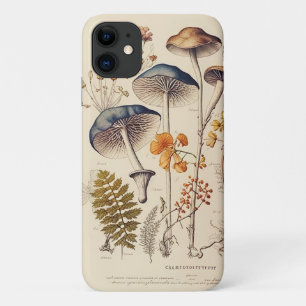 Vintage Naturalist Mushroom iPhone 11 Case