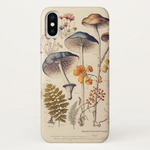Vintage Naturalist Mushroom iPhone X Case