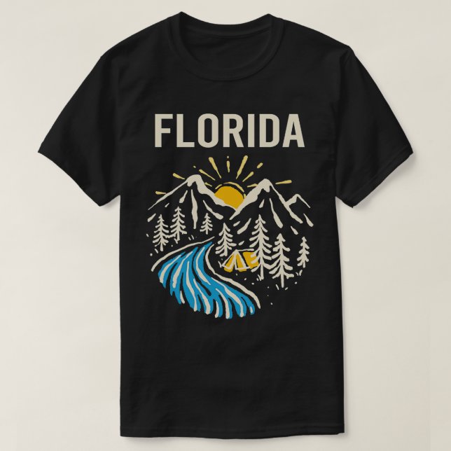 Vintage Nature Landscape Florida TShirt (Design Front)