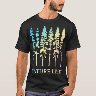 Vintage Nature Life Outdoor Trees Landscape Tree L T-Shirt