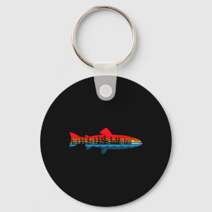 Vintage Nature Outdoor Fishing - Fisher Trout Fish Key Ring