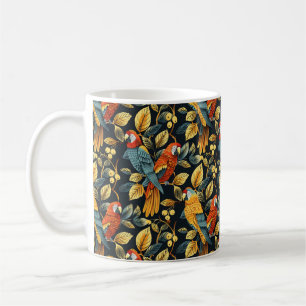 Vintage Nature Parrot Coffee Mug