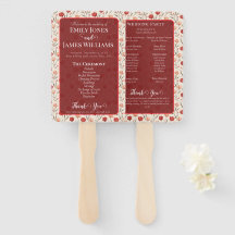 Vintage Nature Tulip Flower Spring Wedding Program