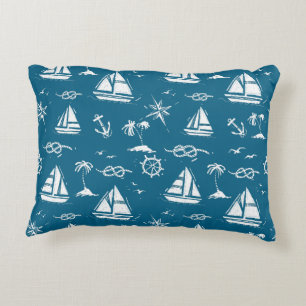 "Vintage Nautical Adventure" Decorative Cushion
