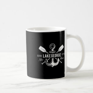 Vintage Nautical Anchor Cross Oars Lake George New Coffee Mug