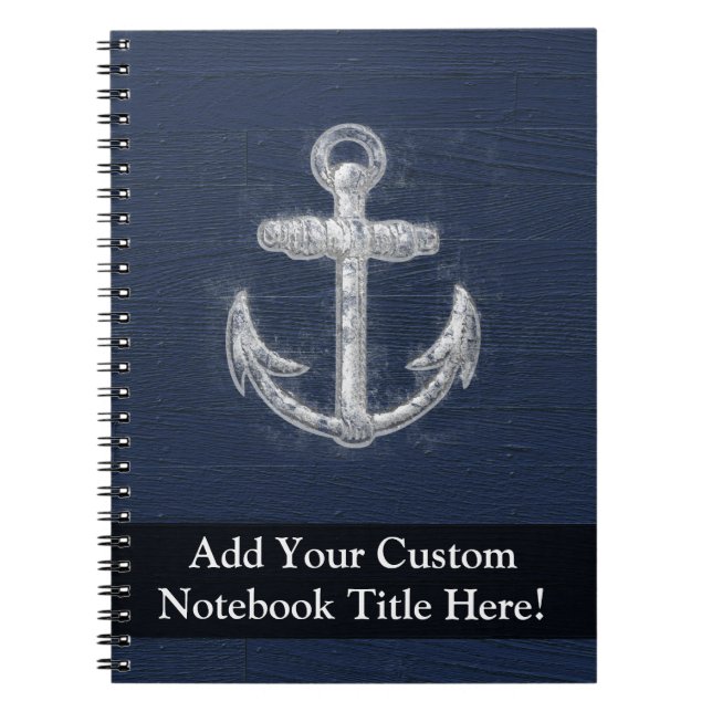 Vintage Nautical Anchor Notebook (Front)
