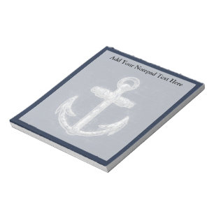 Vintage Nautical Anchor Notepad