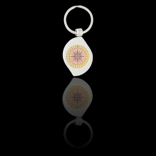 Vintage Nautical Compass Key Ring (Creator Uploaded)
