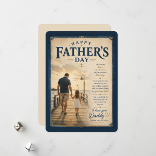 Vintage Nautical Dad Card