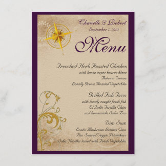 Vintage Nautical Menu cards