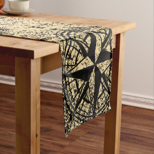 Vintage Nautical Pattern Short Table Runner