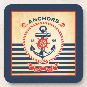 Vintage Nautical Poster Coaster