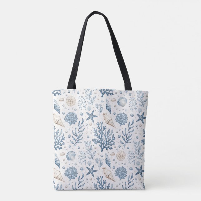 Vintage Nautical Tote Bag (Back)