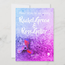 Vintage nautical wedding invitation