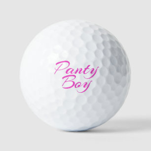 Vintage Navy and Pink Watercolor Floral Golf Balls