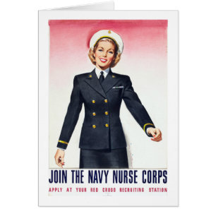 Vintage Navy Nurse Corps World War 2 Enlistment