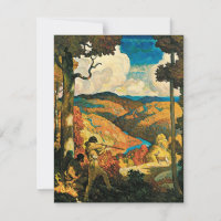 Vintage NC Wyeth Travel Poster, In Old Kentucky