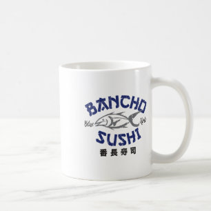 Vintage Ncho Sushi Funny Fishing Meme Coffee Mug