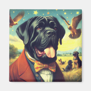 Vintage Neapolitan Mastiff Painting Magnet