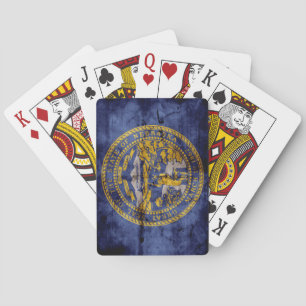 Vintage Nebraska Flag Playing Cards