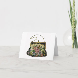 Vintage Needlepoint Handbag Notecards